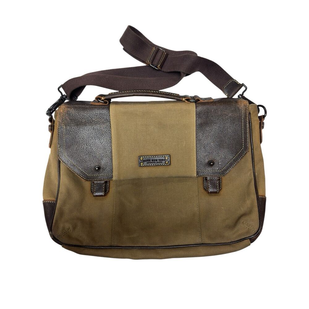 Marc New York Andrew Marc Messenger Bag Brown Laptop‎ Briefcase 15”